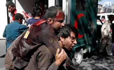 Kabul blast: 65 dead, 325 wounded as truck explodes near Indian Embassy Picture of immediate aftermath of Kabul explosion. Photo courtesy: ANI