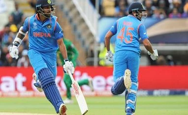 India vs Pak: Rain plays spoilsport again; match reduced to 48 overs a side Rohit Sharma, Shikhar Bhawan