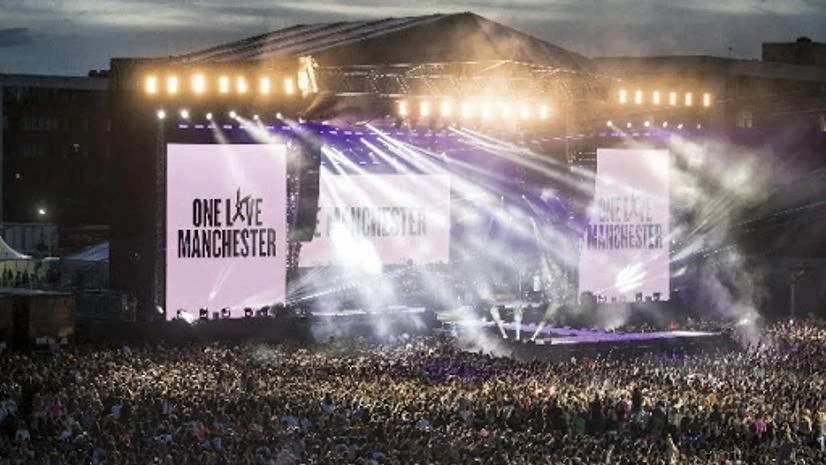 General view of 'One Love Manchester' tribute concert in Manchester, north western England. The concert was to raise money for those affected by the bombing at the end of Ariana Grande's concert in Manchester. Photo provided by Danny Lawson (Photo:A General view of 'One Love Manchester' tribute concert in Manchester, north western England. The concert was to raise money for those affected by the bombing at the end of Ariana Grande's concert in Manchester. Photo provided by Danny Lawson (Photo:A