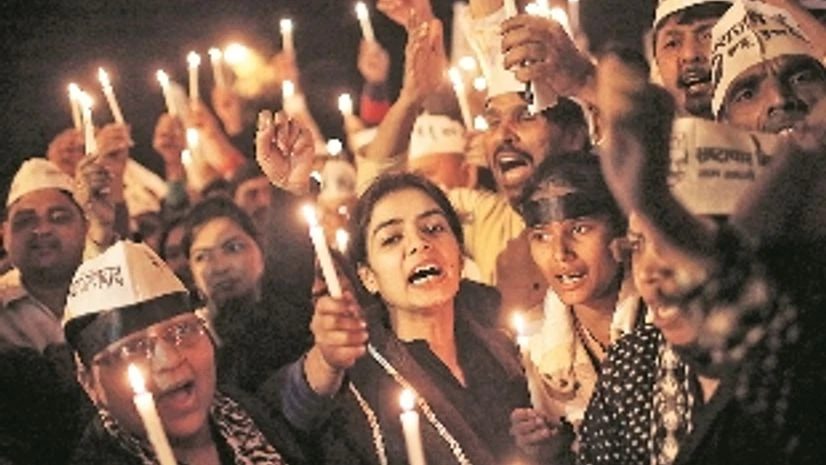 File photo of Aam Aadmi Party supporters protesting rape of a woman passenger by her Uber driver, in New Delhi, on December 8, 2014. Photo: Reuters File photo of Aam Aadmi Party supporters protesting rape of a woman passenger by her Uber driver, in New Delhi, on December 8, 2014. Photo: Reuters