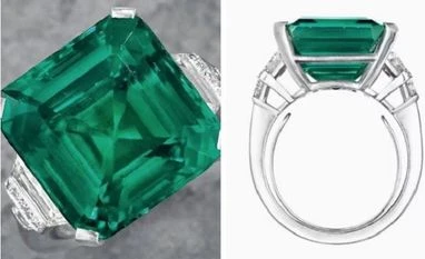 Rockefeller's art treasures to be auctioned Rockefeller ring, ring, emerald ring