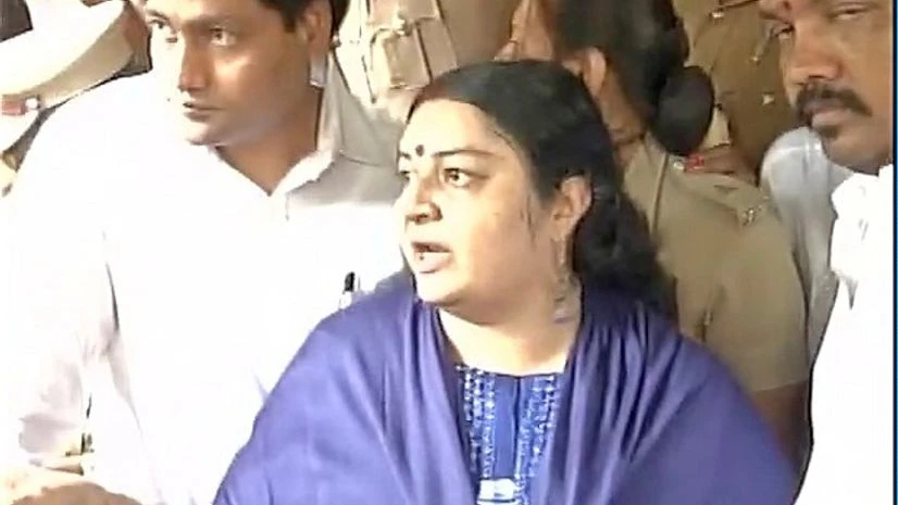 Niece of former Tamil Nadu chief minister late J. Jayalalitha Deepa Jayakumar. Source - ANI. Niece of former Tamil Nadu chief minister late J. Jayalalitha Deepa Jayakumar. Source - ANI.