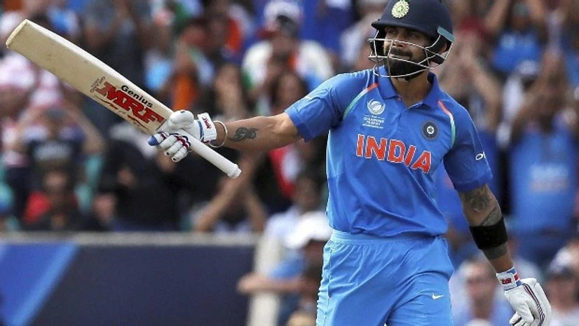 India's captain Virat Kohli celebrates scoring 50 runs during the ICC Champions Trophy match between India and South Africa at The Oval cricket ground in London. Photo: AP/PTI India's captain Virat Kohli celebrates scoring 50 runs during the ICC Champions Trophy match between India and South Africa at The Oval cricket ground in London. Photo: AP/PTI
