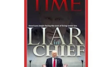 Time magazine's cover calling Donald Trump 'Liar in Chief' is fake! fake Time Magazine's cover