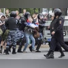 Over 400 detained in Russia as country mourns death of Alexei Navalny Vladimir Putin, Putin, anti-corruption protests, anti-corruption, Russian flag, Russia, Alexei Navalny, Navalny, Kremlin, Moscow, Moscow rally