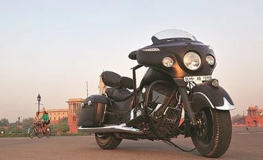 A new adventure with the Indian Chieftain Dark Horse Bike, motorcycle