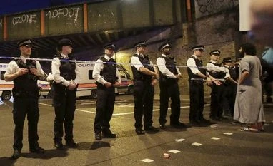 London: Imam saves driver who rammed van into crowd from mob London : Police officers man a cordon at Finsbury Park where a vehicle struck pedestrians in London Monday, June 19, 2017. Police say a vehicle struck pedestrians near a mosque in north London, leaving several casualties and one person was arrested.