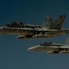 Two U.S. Marine Corps F-18 Super Hornets depart after receiving fuel from a 908th Expeditionary Air Refueling Squadron KC-10 Extender during a flight in support of Operation Inherent Resolve. (Photo: Reuters)