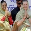 File photo of Meira Kumar and Sonia Gandhi