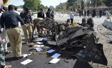 42 killed in multiple blasts and firing in three Pakistani cities Pakistani police officers examine the site of an explosion in Quetta, Pakistan, Friday, June 23, 2017. A powerful bomb went off near the office of the provincial police chief in southwest Pakistan on Friday, causing casualties. Photo: AP/PTI