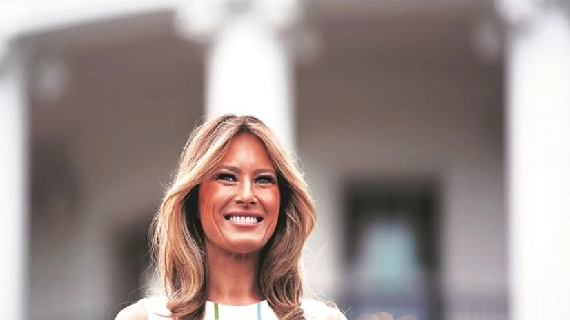 Melania Trump Even the US President has described Melania Trump (pictured), a 47-year-old former model and native of Slovenia, as more happy at home than working the social scene