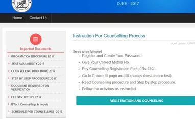 OJEE 2017 counseling process begins Odisha joint entrance exam