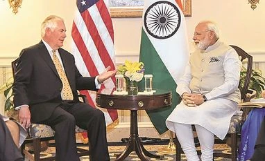 India deserves place on table, should co-operate on space, cyber ops: US US Secretary of State Rex Tillerson calls on Prime Minister Narendra Modi in Washington DC on Monday. Photo: PIB