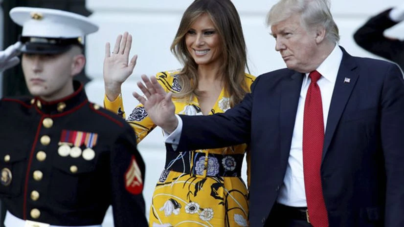 US President Donald Trump and Prime Minister Narendra Modi hug while making statements in the Rose Garden of the White House in Washington. Photo: PTI/AP US President Donald Trump and Prime Minister Narendra Modi hug while making statements in the Rose Garden of the White House in Washington. Photo: PTI/AP