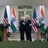 Prime Minister Narendra Modi meeting the US President Donald Trump, at the delegation level talks at White House, in Washington DC. Prime Minister Narendra Modi meeting the US President Donald Trump, at the delegation level talks at White House, in Washington DC.