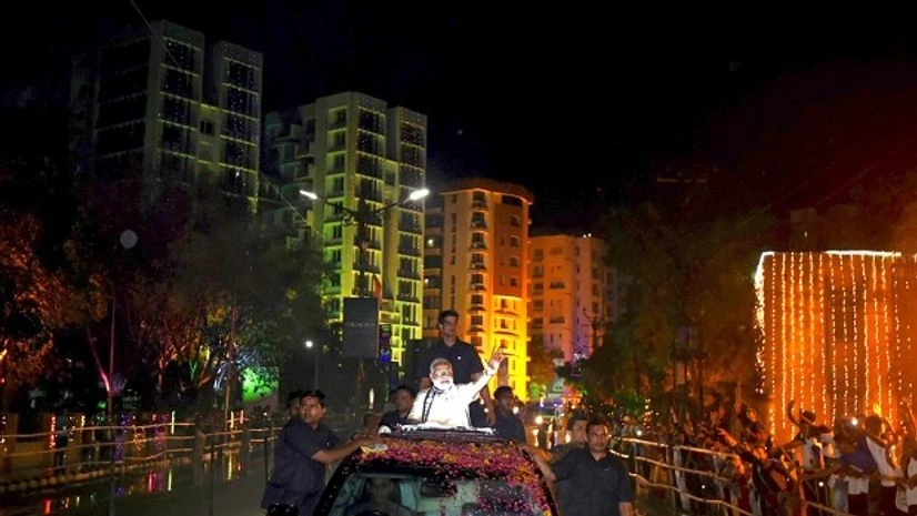 Modi in Rajkot Modi in Rajkot