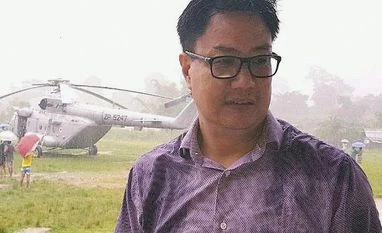 Union Minister Rijiju escapes unhurt as chopper makes emergency landing Kiren Rijiju