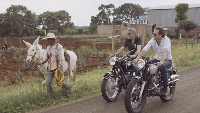 George Clooney and Rande Gerber on a prior bike trip through Mexico. (Photo: Bloomberg/Casamigos Tequila) George Clooney and Rande Gerber on a prior bike trip through Mexico. (Photo: Bloomberg/Casamigos Tequila)