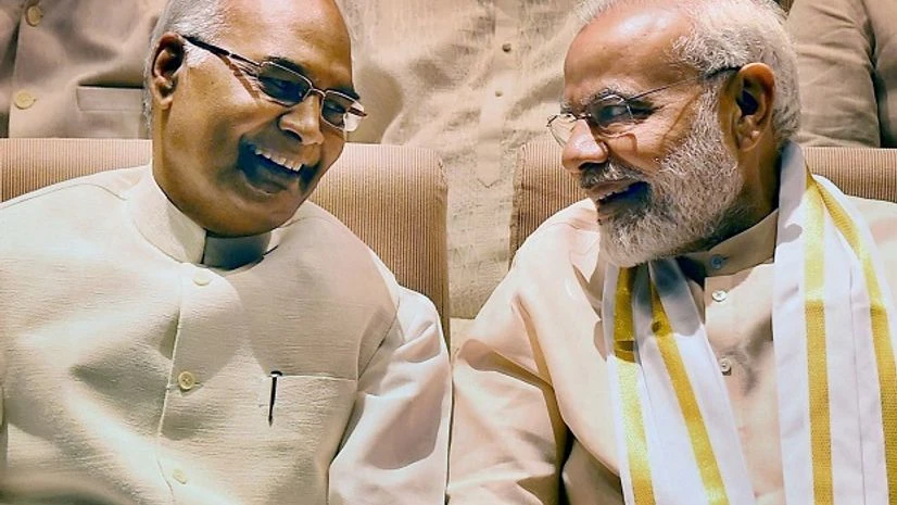 Presidential candidate Ram Nath Kovind and Prime Minister Narendra Modi NDA leaders and their presidential candidate Ram Nath Kovind meet a day ahead of presidential poll