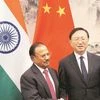 National Security Advisor Ajit Doval (left)  with China's State Councillor, Yang Jiechi, at the 19th India-China Boundary talks, in Beijing	  Photo: PTI