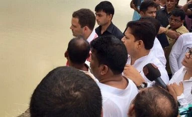 Assam floods: Rahul Gandhi assures relief, says Congress will rebuild homes Rahul Gandhi, Assam floods