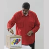 Venezuela's President Nicolas Maduro casts his ballot as he votes for a constitutional assembly in Caracas, Venezuela. (Photo: AP/PTI)