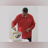 Nicolas Maduro, Venezula, President, polls,constitutional assembly Venezuela's President Nicolas Maduro casts his ballot as he votes for a constitutional assembly in Caracas, Venezuela. (Photo: AP/PTI)