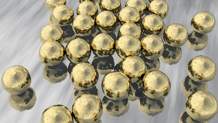 Gold nanoparticles, gold Representative image. (Photo: Shutterstock)