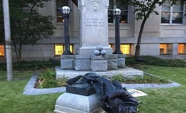 North Carolina, protests, US, Confederate statue North Carolina, protests, US, Confederate statue
