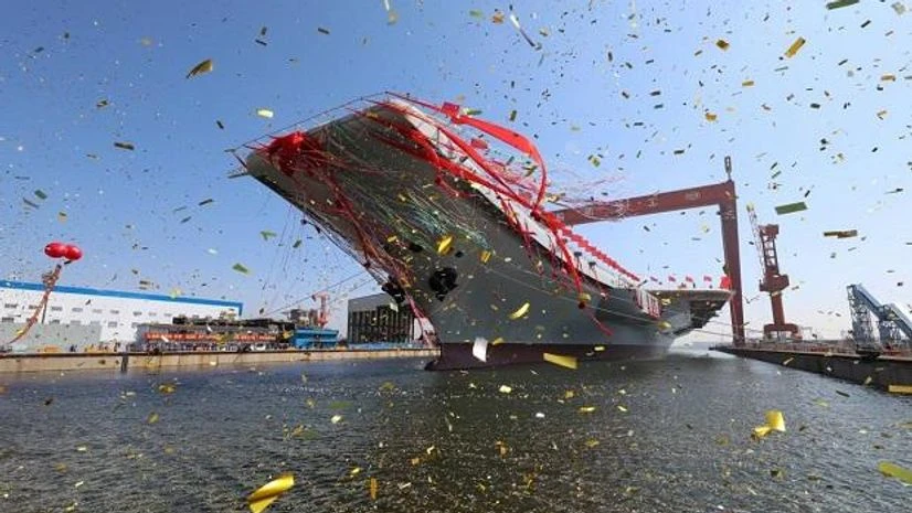 China's first homegrown aircraft carrier. Photo: Twitter China's first homegrown aircraft carrier. Photo: Twitter