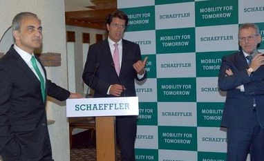 Schaeffler merges its India operations, creates a Rs 41-billion entity L to R - Dharmesh Arora, CEO, Schaeffler India, Klaus Rosenfeld, CEO, Schaeffler AG and Dietmar Heinrich, CFO | Photo: Kamlesh Pednekar