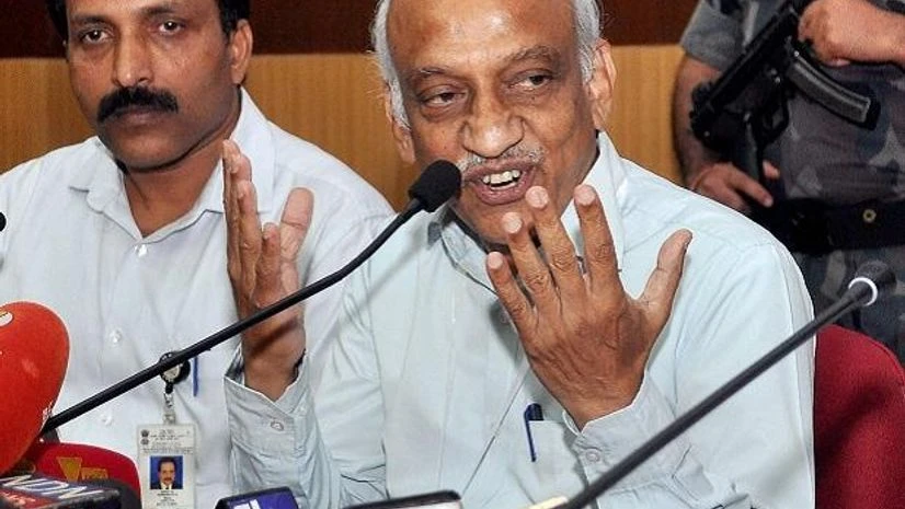 ISRO, A S Kiran Kumar ISRO chairman A S Kiran Kumar addressing the media after the launch of the navigation satellite IRNSS-1H mission was unsuccessful. Photo: PTI