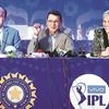 (From L to R) BCCI President C K Khanna with Star India Chairman & CEO Uday Shankar and Member of Committee of Administrators (BCCI) Diana Edulji at the auction for IPL media rights in Mumbai on Monday. Photo: PTI
