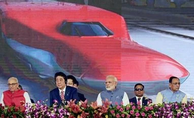 Bullet train: SC agrees to hear farmers' pleas against land acquisition Narendra Modi, Shinzo Abe, High Speed Rail Project, Bullet Train, Ahmedabad