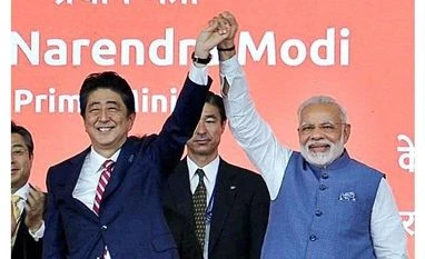 India-Japan joint statement names Al-Qaida, ISIS, Pak-based JeM, LeT Prime Minister Narendra Modi and his Japanese counterpart Shinzo Abe. Photo: PTI