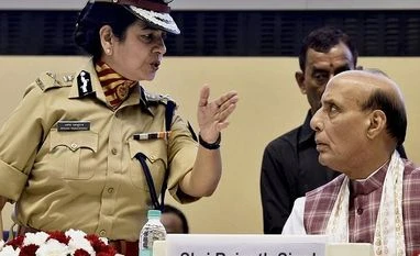 Cabinet approves Rs 25,060 cr for three-year police modernisation plan New Delhi: Home Minister Rajnath Singh with SSB DG Archana Ramasundaram at the launch of Welfare and Rehabilitation Board (WARB) App during a Sashastra Seema Bal (SSB) function in New Delhi. PTI Photo