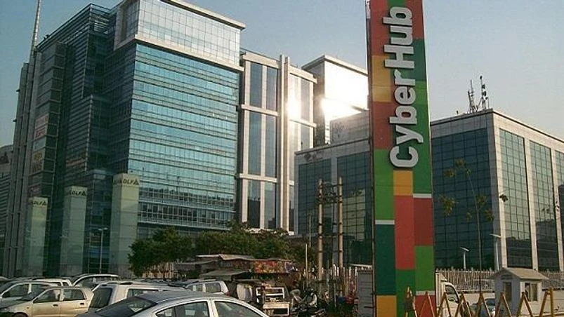 Gurugram, Gurgaon, Cyber Hub Gurgaon's Cyber Hub (Photo: Wikimedia Commons)