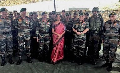 Nirmala Sitharaman visits forward post at LoC, reviews security situation Nirmala Sitharaman