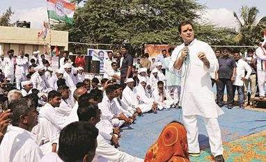 How many women in RSS, Rahul Gandhi asks; Smriti Irani hits back Congress Vice-President Rahul Gandhi interacts with villagers at a programme in Dwarka, Gujarat Photo: PTI