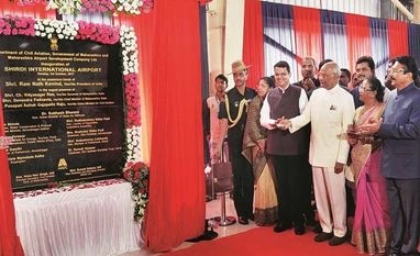 President Ram Nath Kovind inaugurates Shirdi airport on his 72nd birthday President Ram Nath Kovind unveils a plaque for the inauguration of the Shirdi International Airport in Shirdi, Maharashtra, on Sunday. Maharashtra Governor C Vidyasagar Rao and Chief Minister Devendra Fadnavis are also seen photo: pti