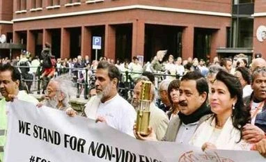 Over 800 participate in Gandhi March in Netherlands Mahatma Gandhi