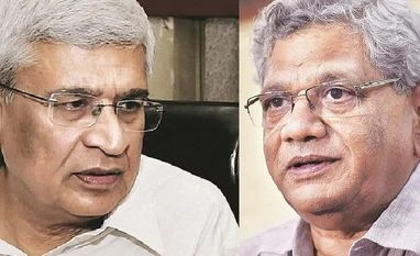 Clash of the titans: Yechury and Karat battle over party's internal policy Prakash Karat (left); Sitaram Yechury