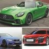 Clockwise: Mercedes (AMG GT-R), Audi (R8) and BMW (M series)   intend to bring a series of new models for Indian roads in 2017