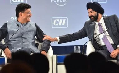 RBI should help govt restart stalled projects that need funding: Goyal Piyush Goyal, Ajay S Banga,Mastercard