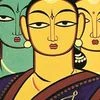 Jamini Roy often painted the same simple scenes over and over again