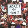 People protesting against Adani's Carmichael coal mine project, at Bondi Beach in Australia. 	Photo: Reuters