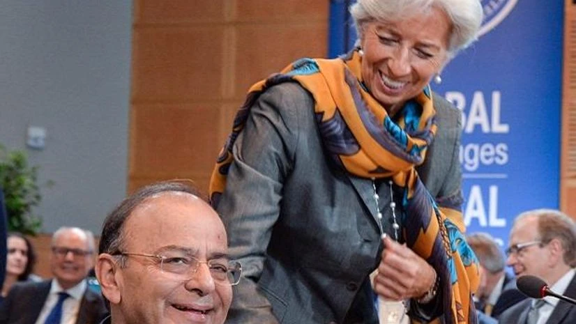 Arun Jaitley with IMF chief Christine Lagarde. Photo: Ministry of Finance Twitter handle Arun Jaitley with IMF chief Christine Lagarde. Photo: Ministry of Finance Twitter handle