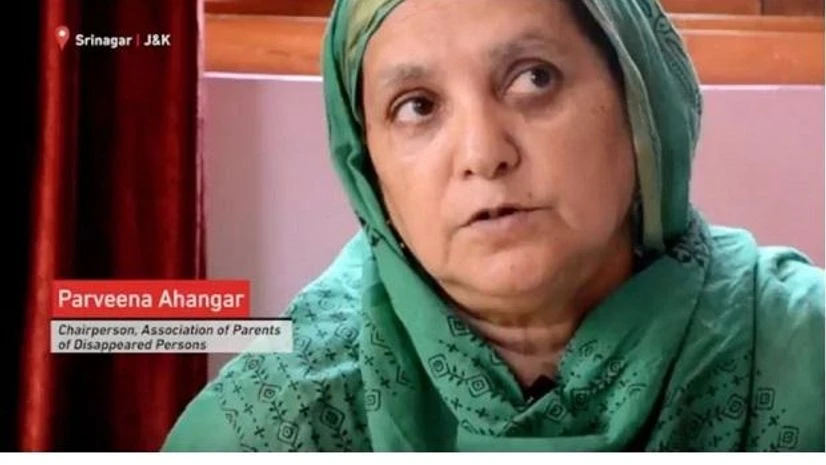 Parveena Ahangar. Screenshot from YouTube Video by VideoVolunteers. Parveena Ahangar. Screenshot from YouTube Video by VideoVolunteers.