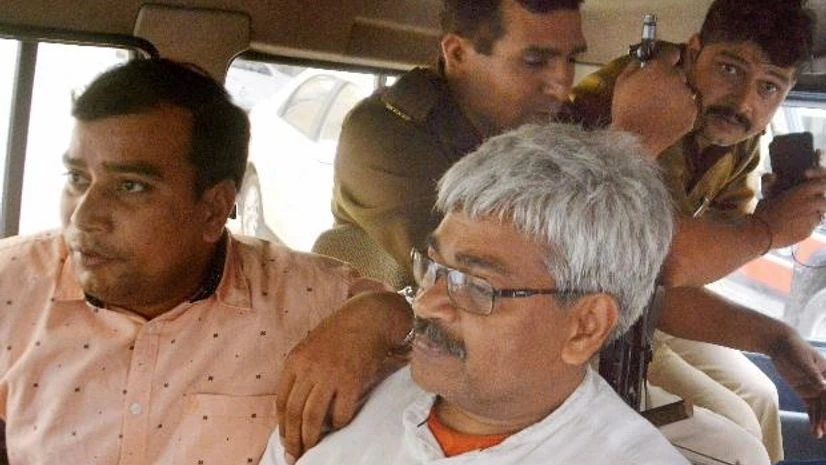 Senior journalist Vinod Verma being arrested by Chhattisgarh Police from his Ghaziabad residence over charges of blackmail and extortion in Ghaziabad. (File Photo) Senior journalist Vinod Verma being arrested by Chhattisgarh Police from his Ghaziabad residence over charges of blackmail and extortion in Ghaziabad. (File Photo)