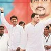 Congress Vice-President Rahul Gandhi (right) with OBC leader Alpesh Thakor at a public meeting in Gujarat. File Photo : PTI